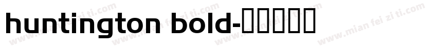 huntington bold字体转换